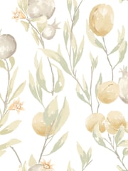 Ohpopsi Linen Mix Pomegranate Trail 10M Wallpaper - Image 3 of 3