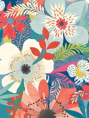 Ohpopsi Indigo Floral Riot 10M Wallpaper - Image 3 of 3
