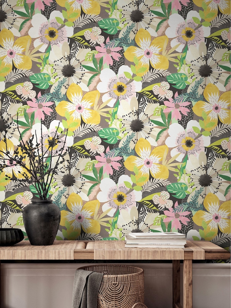 Ohpopsi Safari Floral Riot 10M Wallpaper - Image 1 of 3