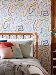 Ohpopsi Laurel and Sand Squiggle 10M Wallpaper - Image 1 of 3