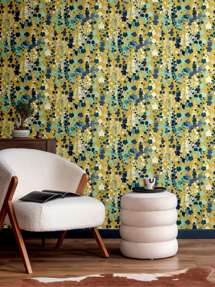 Ohpopsi Royal Mustard Blossom 10M Wallpaper - Image 1 of 2
