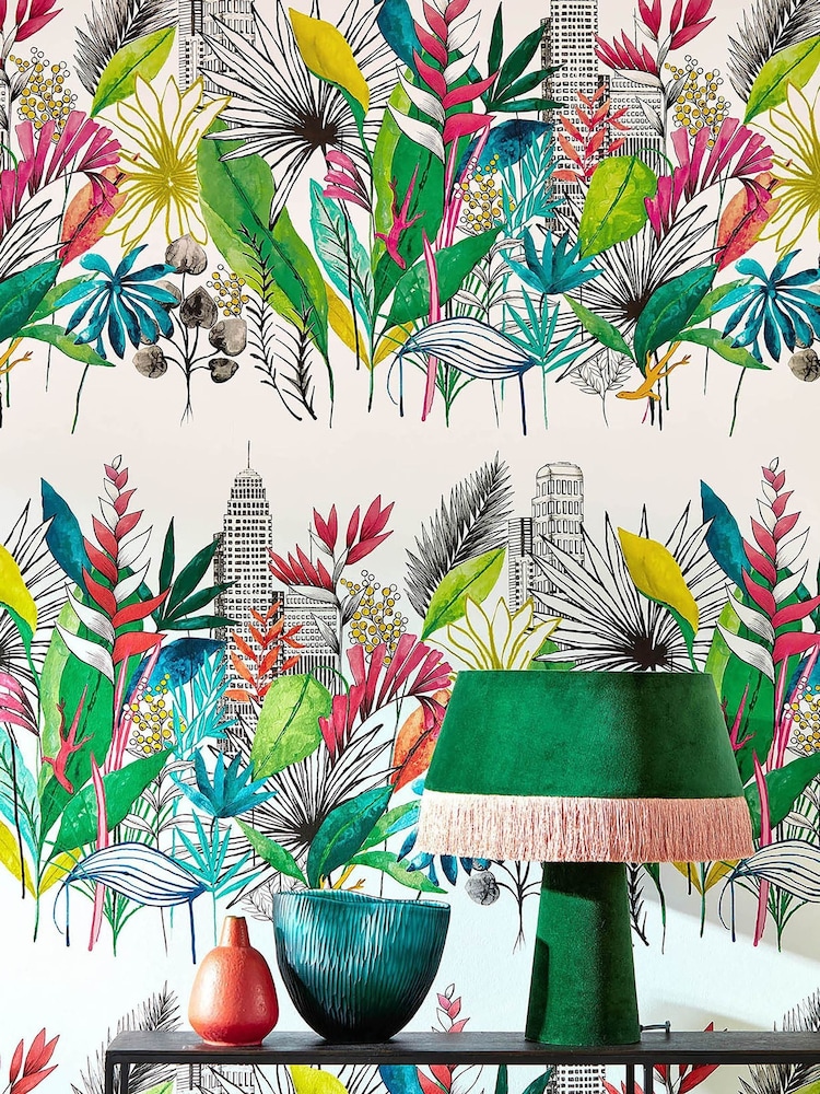 Ohpopsi Tropical Bright Urban Tropic 10M Wallpaper - Image 2 of 3