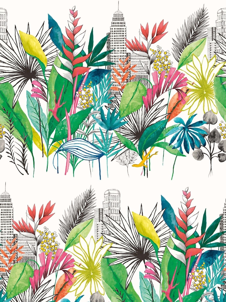Ohpopsi Tropical Bright Urban Tropic 10M Wallpaper - Image 3 of 3