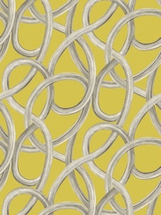 Ohpopsi Chartreuse Twisted Geo 10M Wallpaper - Image 2 of 3