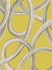 Ohpopsi Chartreuse Twisted Geo 10M Wallpaper - Image 3 of 3