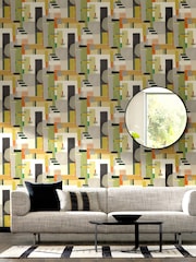 Ohpopsi Sage and Amber Blocs 10M Wallpaper - Image 1 of 3
