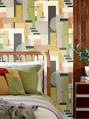 Ohpopsi Sage and Amber Blocs 10M Wallpaper - Image 2 of 3