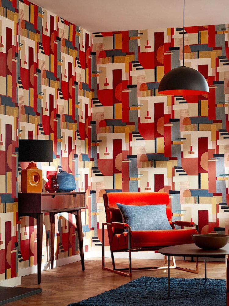 Ohpopsi Paprika Blocs 10M Wallpaper - Image 1 of 4 Ohpopsi Paprika Blocs 10M Wallpaper - Image 1 of 4