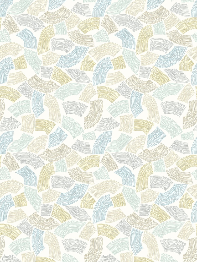 Ohpopsi Duck Egg and Linen Elements 10M Wallpaper - Image 3 of 3