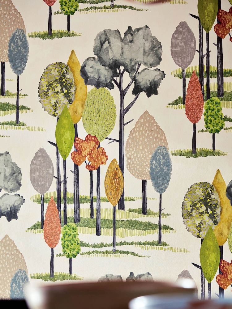 Ohpopsi Olive Tall Trees 10M Wallpaper - Image 1 of 4