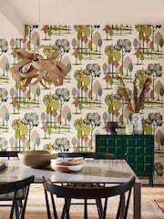 Ohpopsi Olive Tall Trees 10M Wallpaper - Image 4 of 4