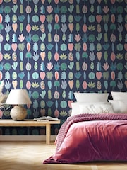 Ohpopsi Ink Twist Leaf Boogie 10M Wallpaper - Image 1 of 3