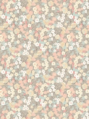 Ohpopsi Peach and Dove Flora Ditsy 10M Wallpaper - Image 2 of 2