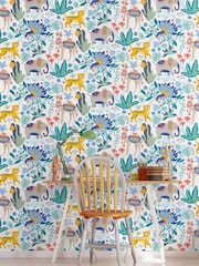 Ohpopsi Cornflower Samba Safari 10M Wallpaper - Image 1 of 2