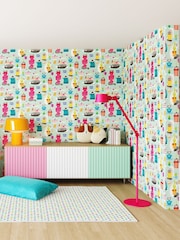 Ohpopsi Spearmint Kitten Kaboodle 10M Wallpaper - Image 1 of 3