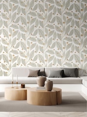Ohpopsi Bone and Tan Berry Dot 10M Wallpaper - Image 1 of 3