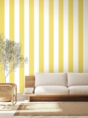 Ohpopsi Chartreuse Bloc Stripe 10M Wallpaper - Image 1 of 2