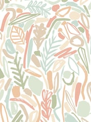 Ohpopsi Sage and Apricot Verdure 10M Wallpaper - Image 1 of 2