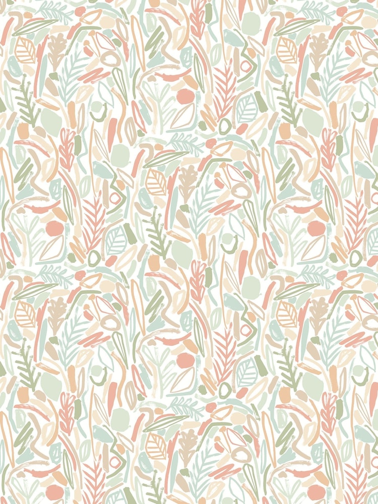 Ohpopsi Sage and Apricot Verdure 10M Wallpaper - Image 2 of 2