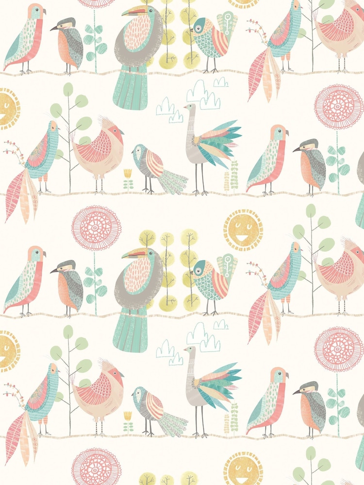 Ohpopsi Ballet Slipper Feather Fandango 10M Wallpaper - Image 3 of 3