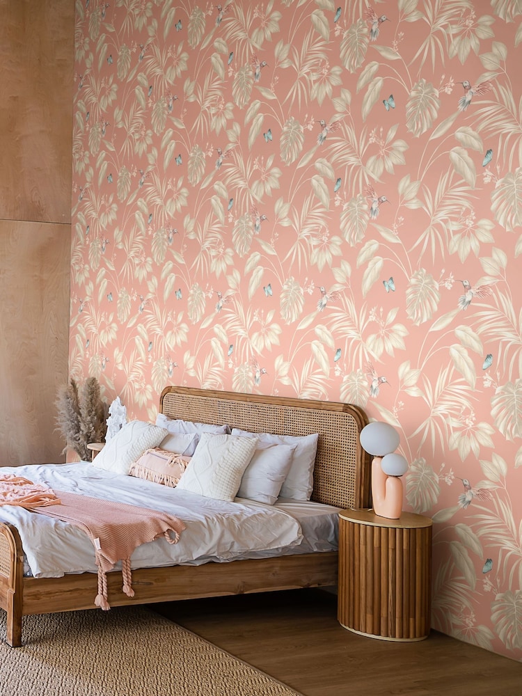 Ohpopsi Rosewood Hummingbird 10M Wallpaper - Image 1 of 3