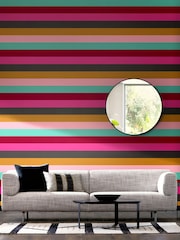 Ohpopsi Hot Magenta Rainbow Bloc 10M Wallpaper - Image 1 of 2