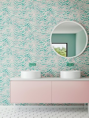 Ohpopsi Bubblegum and Mint Contour 10M Wallpaper - Image 1 of 3