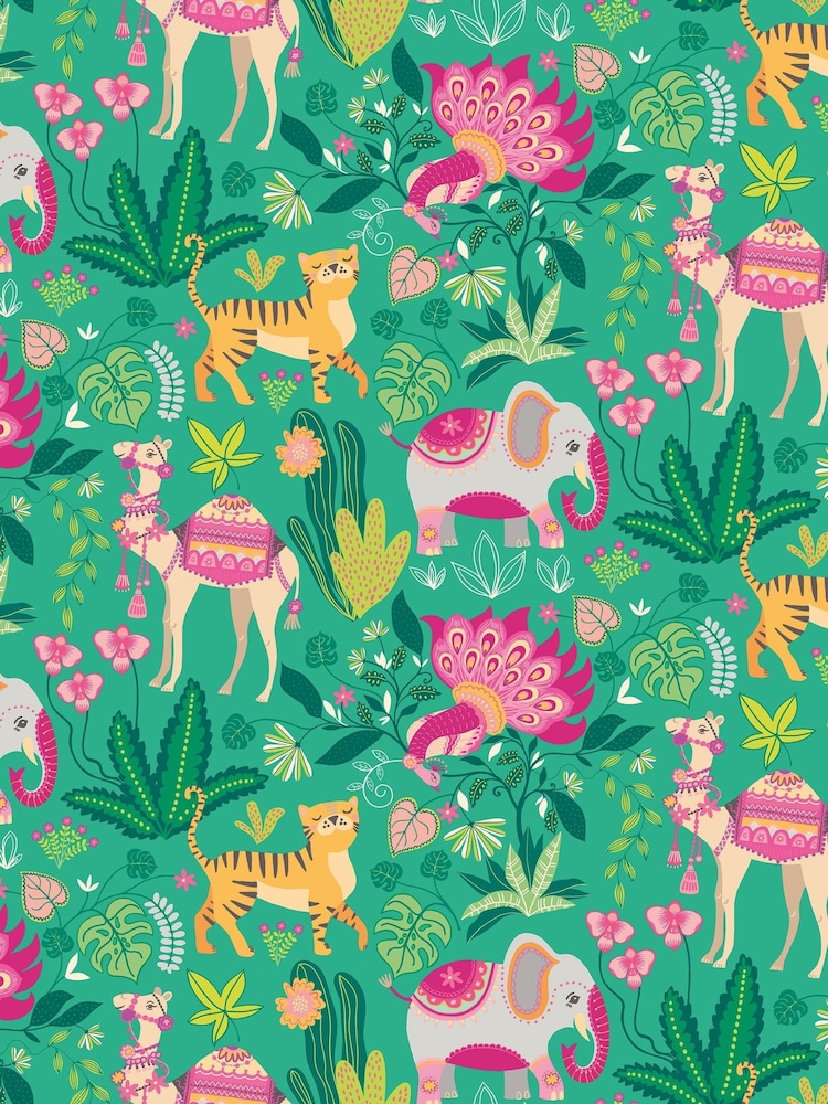 Ohpopsi Emerald Twist Samba Safari 10M Wallpaper - Image 3 of 3