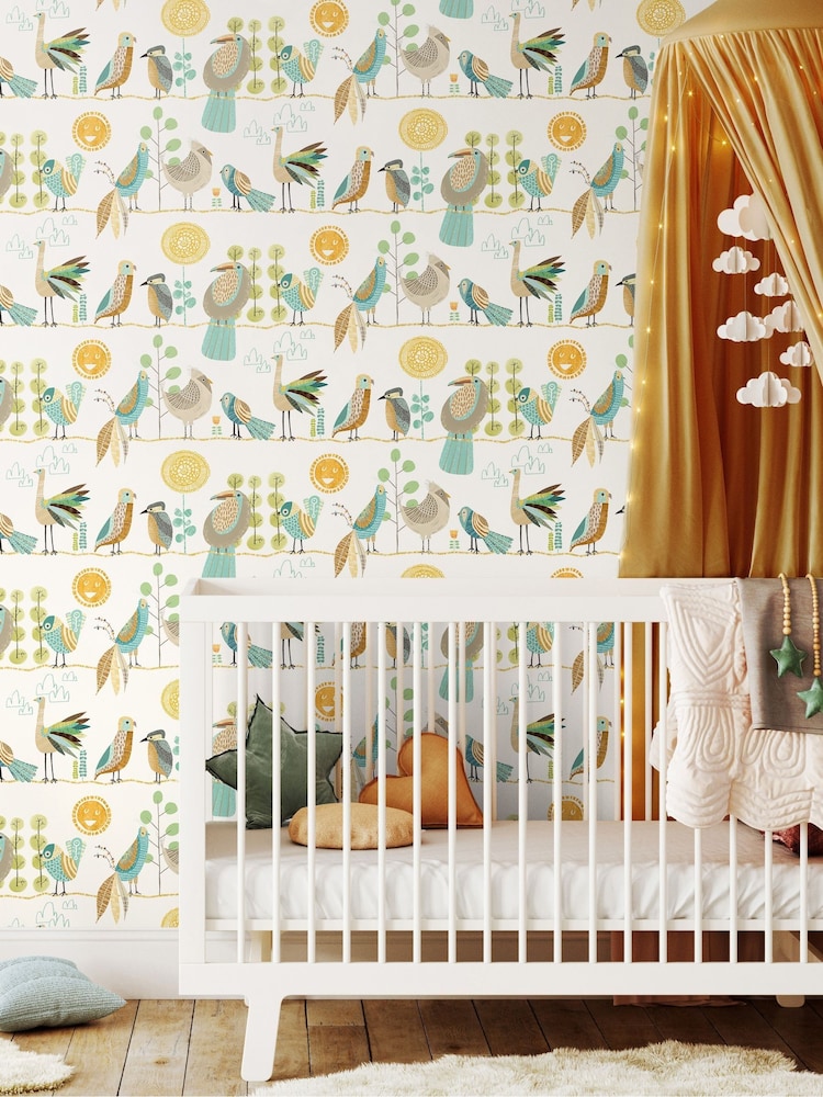 Ohpopsi Popcorn Feather Fandango 10M Wallpaper - Image 1 of 2