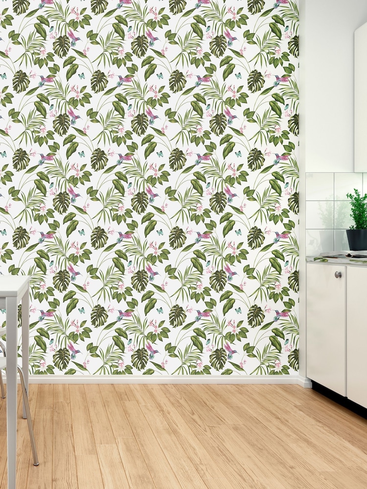 Ohpopsi Wilderness White Hummingbird 10M Wallpaper - Image 2 of 3