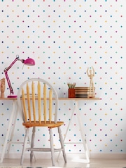 Ohpopsi Ink and Cornflower Doodle Spot 10M Wallpaper - Image 1 of 2