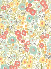 Ohpopsi Coral and Sky Flora Ditsy 10M Wallpaper - Image 2 of 2