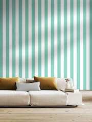 Ohpopsi Jade Bloc Stripe 10M Wallpaper - Image 2 of 3