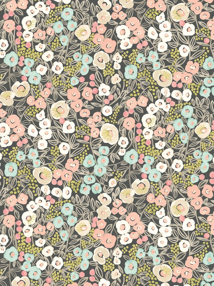 Ohpopsi Midnight Blush Flora 10M Wallpaper - Image 2 of 2