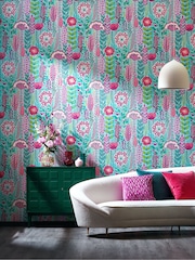 Ohpopsi Raspberry Sky Seedheads 10M Wallpaper - Image 1 of 3