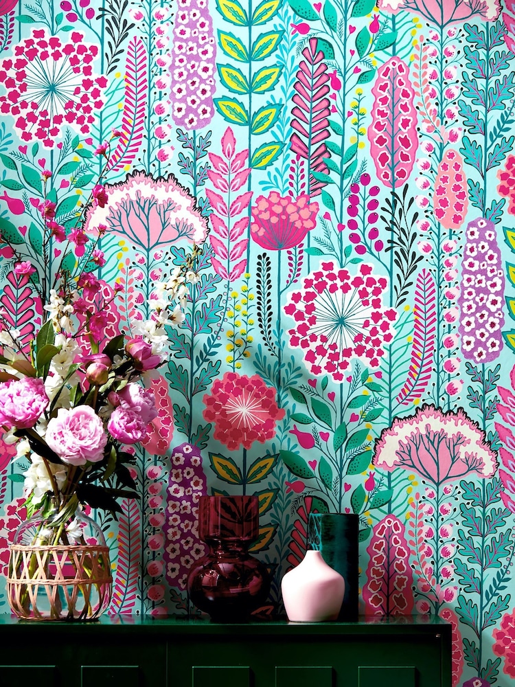 Ohpopsi Raspberry Sky Seedheads 10M Wallpaper - Image 2 of 3