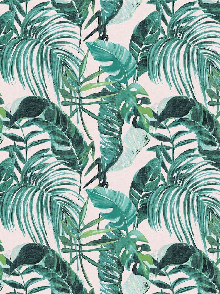Ohpopsi Turquoise Palmera 10M Wallpaper - Image 3 of 3 Ohpopsi Turquoise Palmera 10M Wallpaper - Image 3 of 3