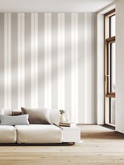 Ohpopsi Stone Wide Multi Stripe 10M Wallpaper - Image 2 of 3