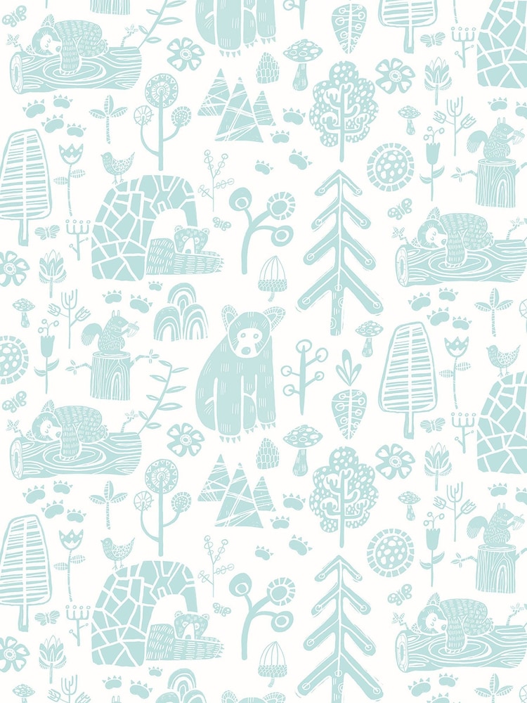 Ohpopsi Bluejay Honeywood Bears 10M Wallpaper - Image 2 of 2