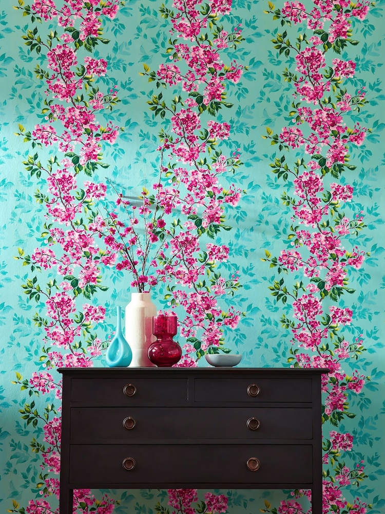 Ohpopsi Peony and Jade Sakura 10M Wallpaper - Image 1 of 4