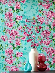Ohpopsi Peony and Jade Sakura 10M Wallpaper - Image 2 of 4