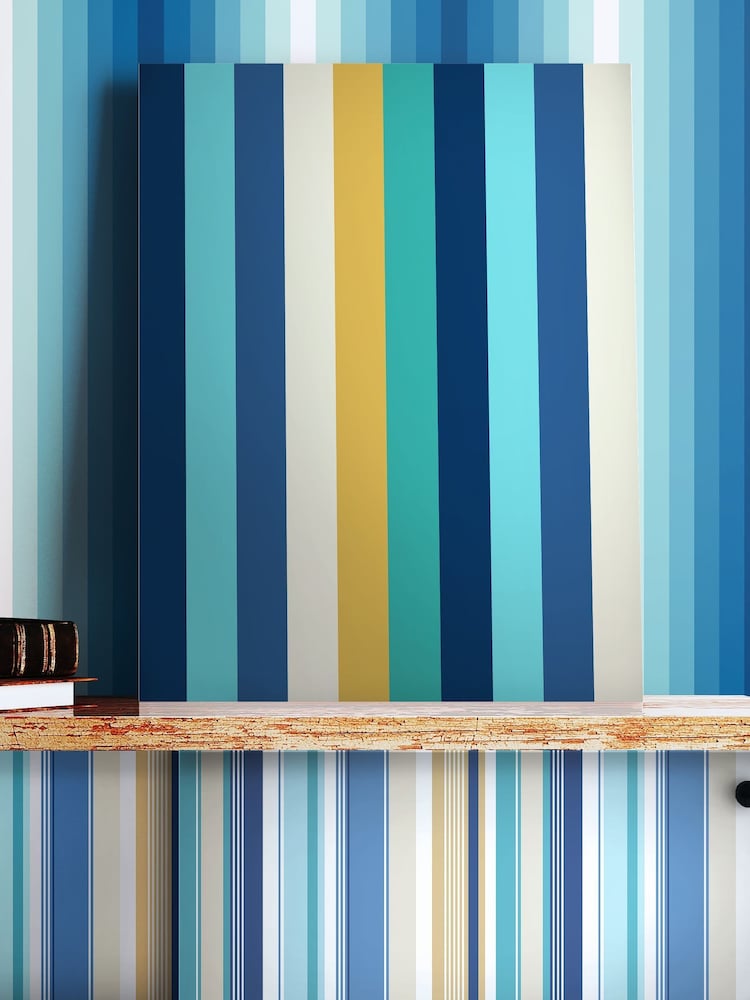 Ohpopsi Cobolt Mix Rainbow Bloc 10M Wallpaper - Image 1 of 3
