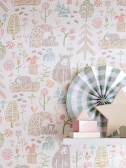 Ohpopsi Sherbet Honeywood Bears 10M Wallpaper - Image 2 of 4