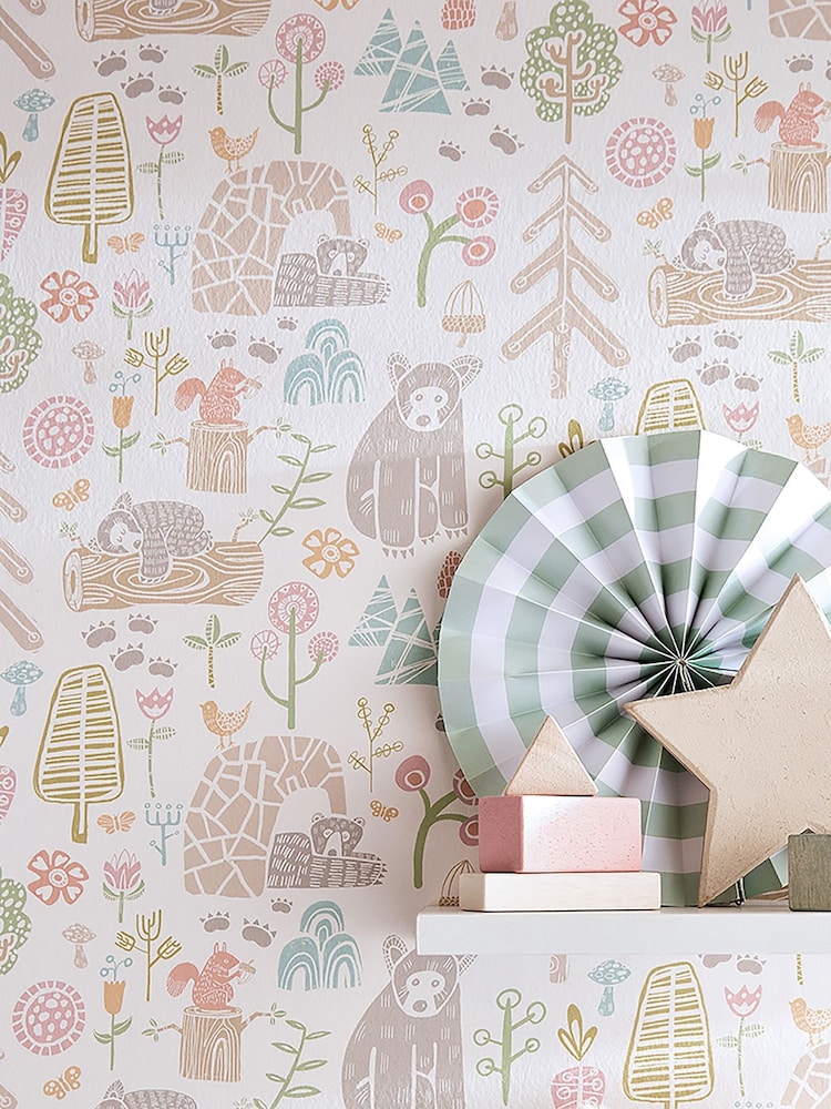 Ohpopsi Sherbet Honeywood Bears 10M Wallpaper - Image 2 of 4