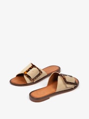 Penelope Chilvers Natural Biarritz Buckle Sandals - Image 3 of 5