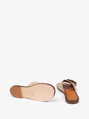 Penelope Chilvers Natural Biarritz Buckle Sandals - Image 4 of 5