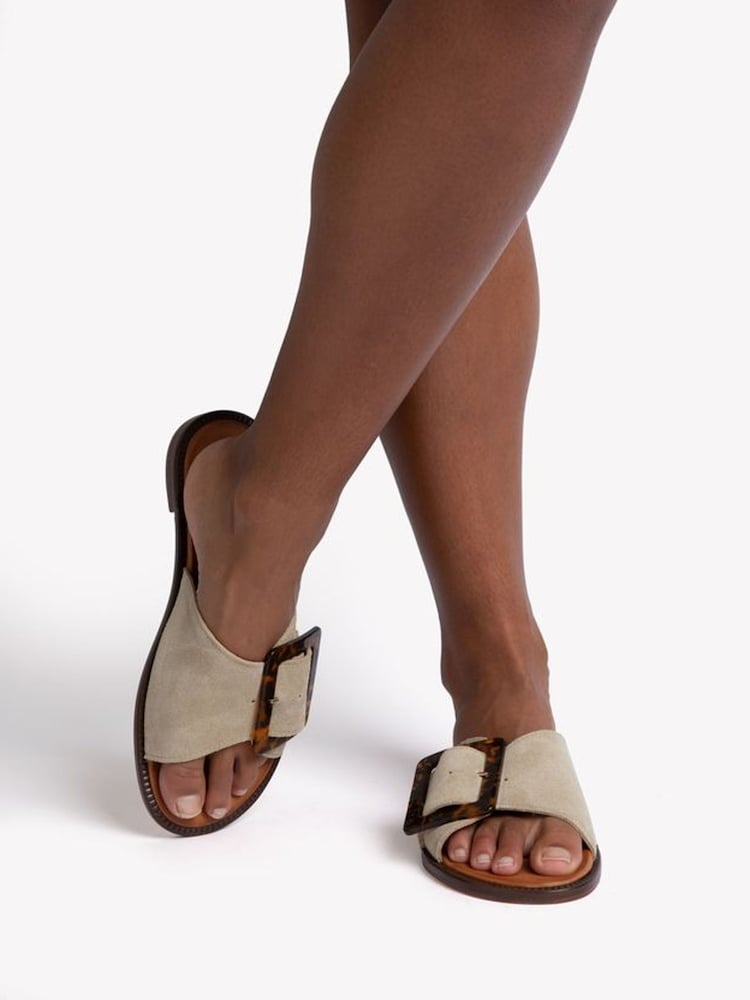 Penelope Chilvers Natural Biarritz Buckle Sandals - Image 5 of 5