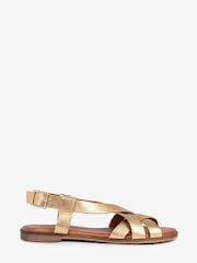 Penelope Chilvers Gold Buttercup Leather Sandals - Image 2 of 5