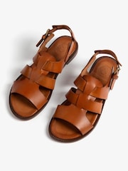Penelope Chilvers Natural Biscay Leather Sandals - Image 4 of 5