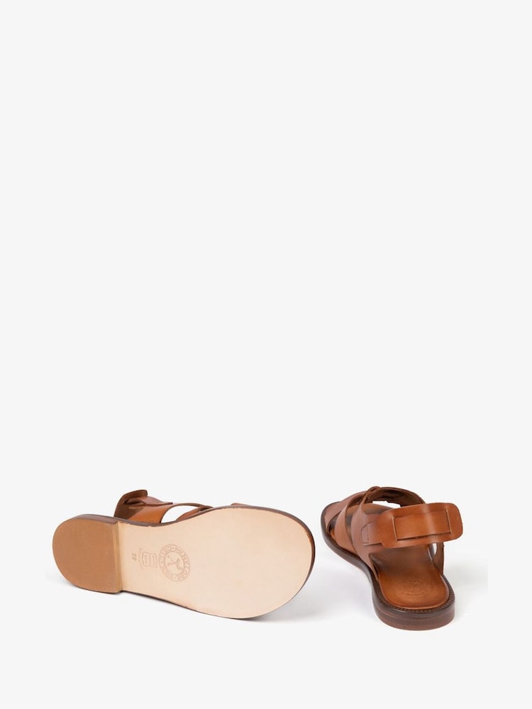 Penelope Chilvers Natural Biscay Leather Sandals - Image 5 of 5